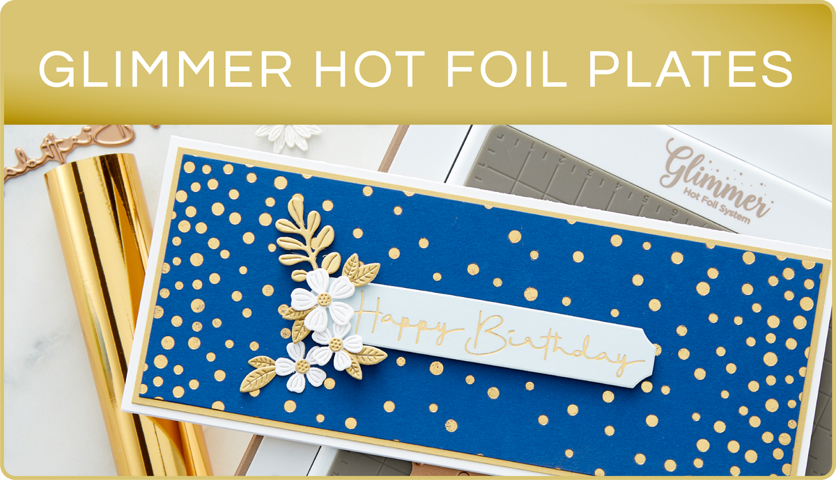 Spellbinders - Hot Foil Plate - Comfort & Joy Sentiments Glimmer Hot Foil  Plate & Die Set