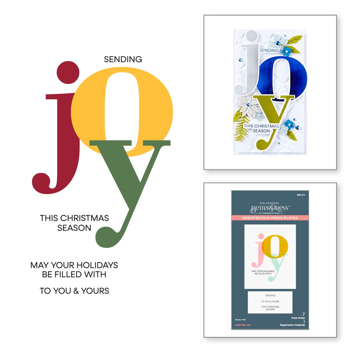 Color Mix Joy Registration Press Plates from the Home for the Holidays ...