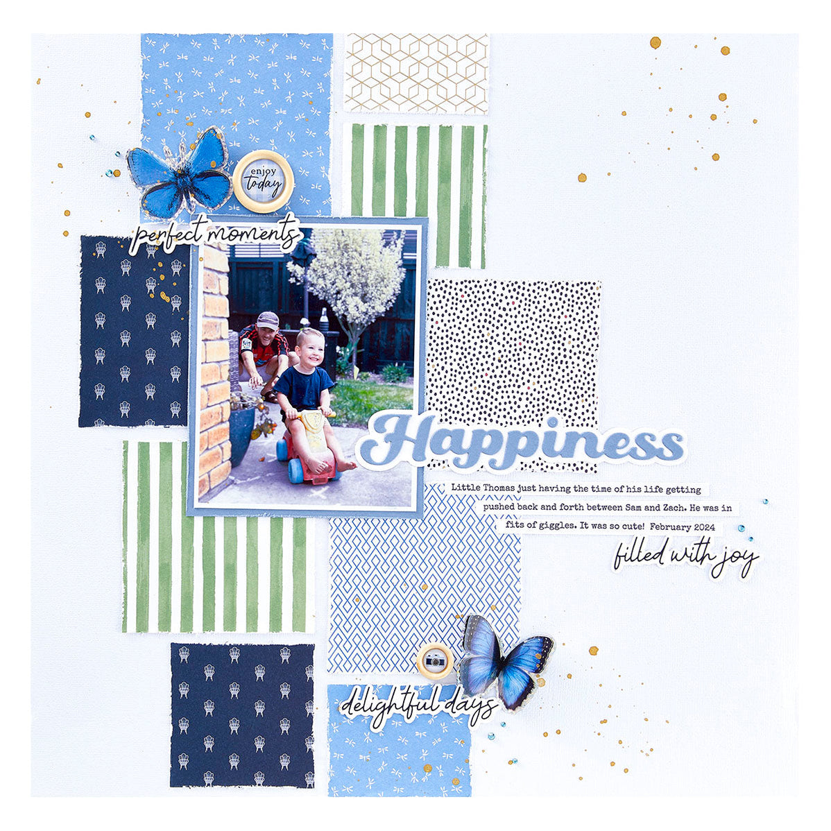 Happiness Etched Dies from the Storytelling by Spellbinders Collection ...