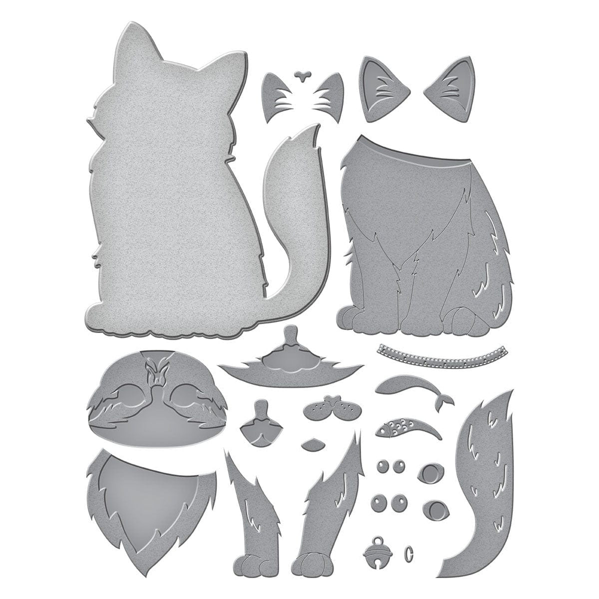 Big Cat Etched Dies from the Bibi's Cats and Pugs Collection by Bibi ...