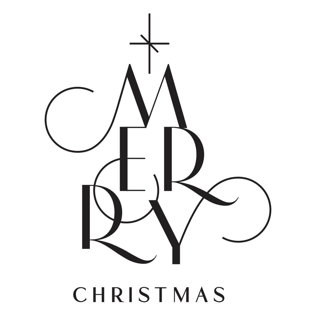 Chic Merry Christmas Press Plate from the BetterPress Christmas Collec ...