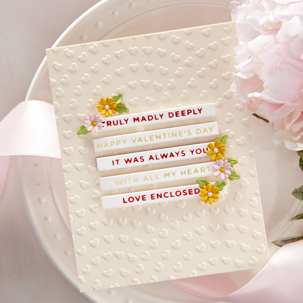 Spreading Love - Embossing Folder of the Month (EOM-JAN22) project by Yana Smakula.