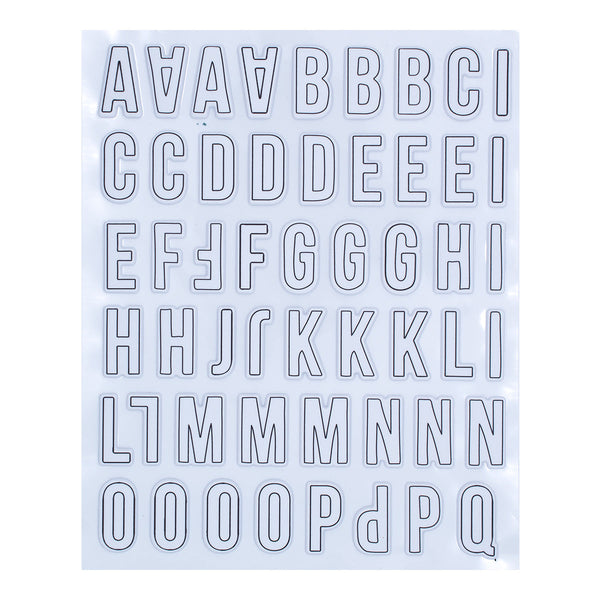 Outline Puffy Alphabet Stickers from Tinsel Time Collection - Spellbinders  Paper Arts