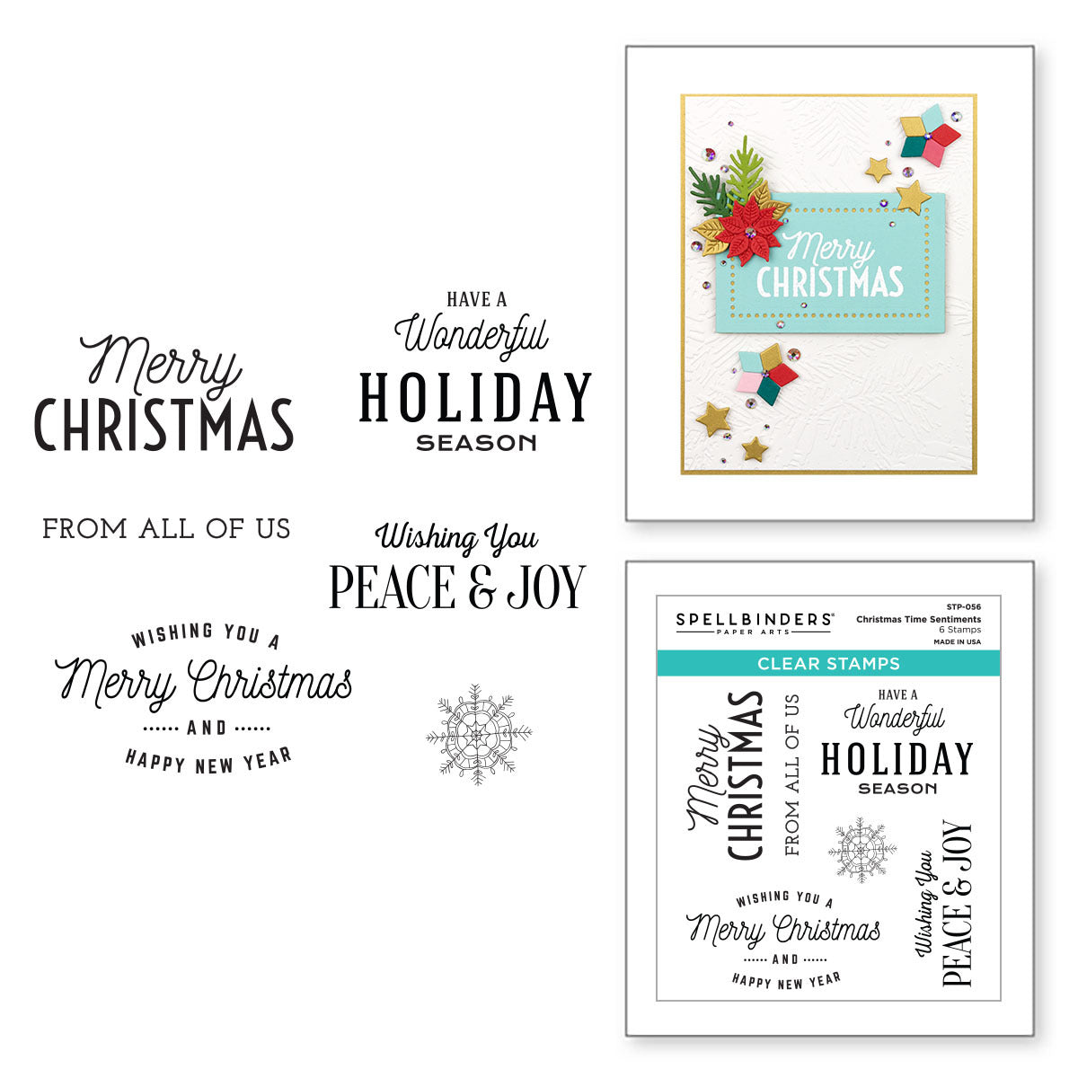 Christmas Time Sentiments Clear Stamp Set From The Christmas Tradition 