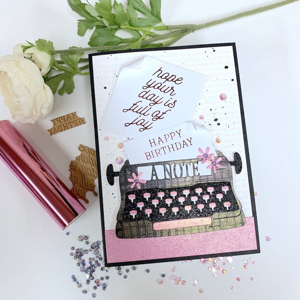 Anytime Glimmer Sentiments - Glimmer Hot Foil Kit of the Month (GOM-FEB22) Carrie rhodes. 